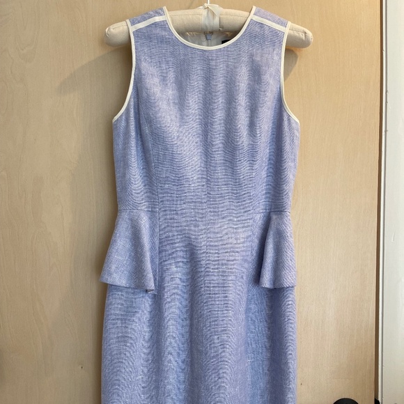 Beautiful lavender 100% linen J. Crew dress - Picture 1 of 4